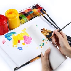 Transon Art Painting Brush Assorted Set of 12 for Acrylic Watercolor Gouache …