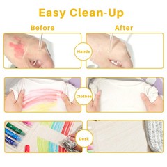 Tempera Paint Sticks, 36 Colors Washable Paint Sticks Including 12 Vibrant Co…