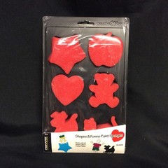 New – Fiskars Shapes & Forms Paint Sponges 78210