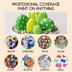72 Colors Acrylic Paint Markers Dual Brush Tip Pens Set 36 Packs Kit PC