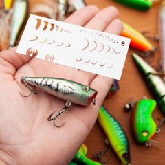 Lure Painting Template PVC Lure Painting Stencil Clear for Anglers