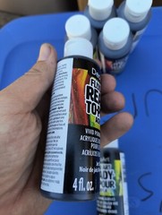 (2) Decoart Fluid Art Ready To Pour Acrylic Jet Black 4 Oz 2 Bottles