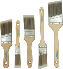 Juego 5 Brochas Pintura Planas y Angulares Para Latex y Aceite Interior Exterior