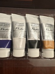 Lefranc Bourgeios Flashe Vinyl Paint, Discovery Set, 6x20ml + Matte Varnish, 7 C