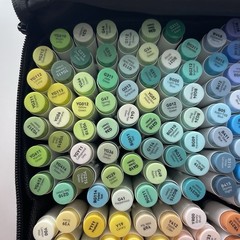 Ohuhu 320-Color Double Tipped Alcohol Marker Set-Brush & Chisel-Refillable Ink