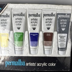 VTG 1982 Weber Permalba Artists’ ACRYLIC Color Paints Multiple Colors 2.25 Fl Oz