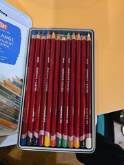 Derwent Professional Pastel Pencils 12 Tin Set of Assorted Colours. UK Made.(B)