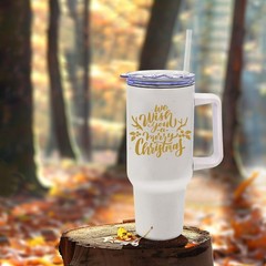 YOUKE OLA 8 Pack Sublimation Tumblers 40oz with Handle Blanks Stainless Steel…
