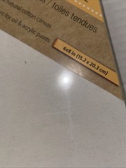 9 Crafter’s Square 6×8 / 100% Cotton Canvas Ideal for Oil & Acrylic Paints ART