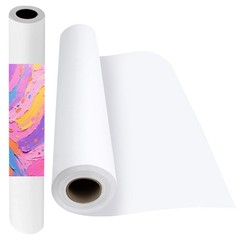 36”x100′ Canvas Roll Premium Matte 290gsm Waterproof Polyester Painting Canvas