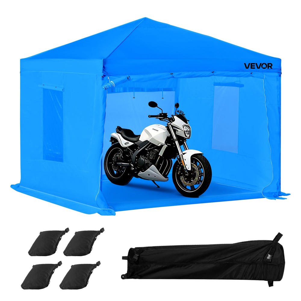 VEVOR Portable Paint Booth Tent 115.35 x 115.35 x 71.26 inch Portable Spray Tent