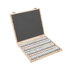 Schmincke – HORADAM® AQUARELL, elegant beech wood case, 80 x 5 ml tubes, fi