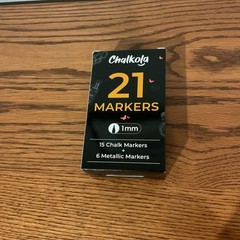 Chalkola Extra Fine Tip Chalk Markers for 36 x 60 Inches, Multicolor