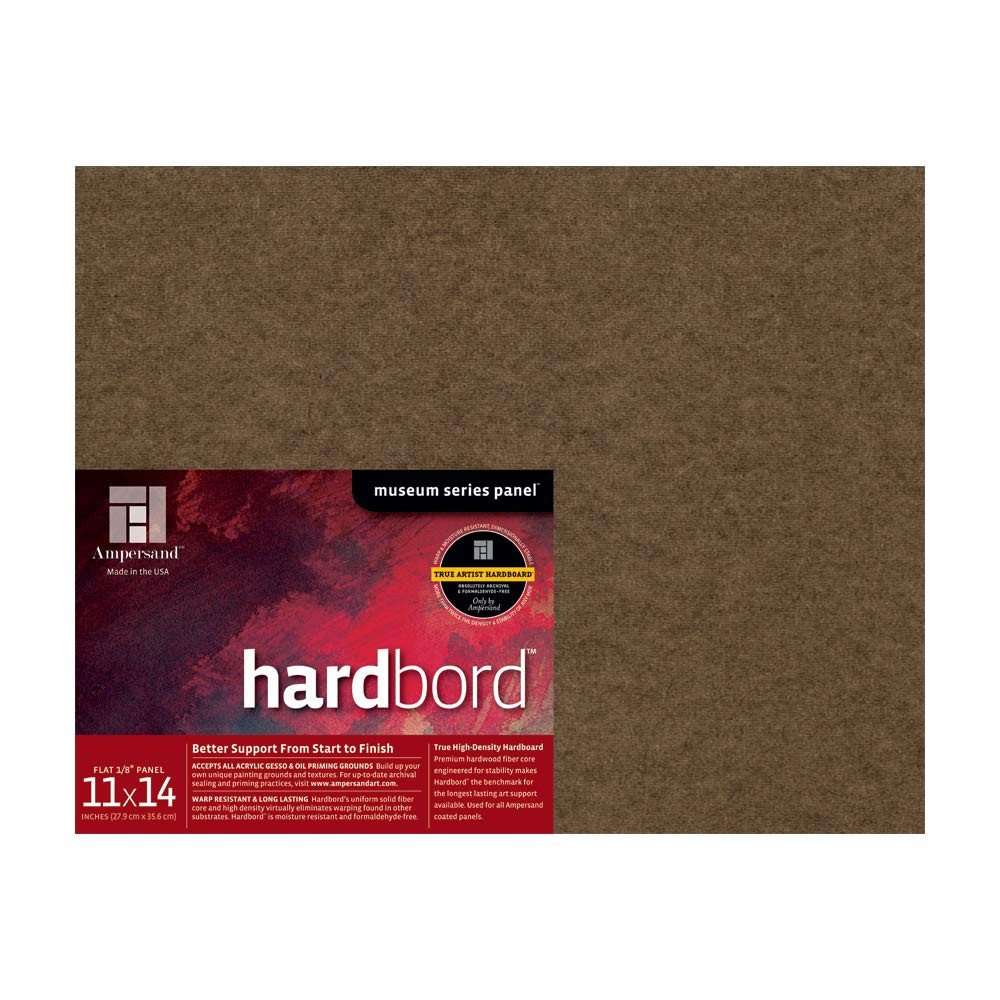 Hardboard Wood Painting Panel Museum Series Hardbord 11″ x 14″ 1/8 Inch Flat …