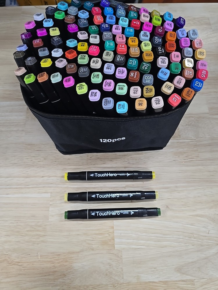 TouchHero Markers Pack of 120 Markers – Dual Tip
