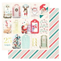 Christmas Sparkle Set #1 | 12″ x 12″ Cardstock | 4 Sheets | Scrapbooking