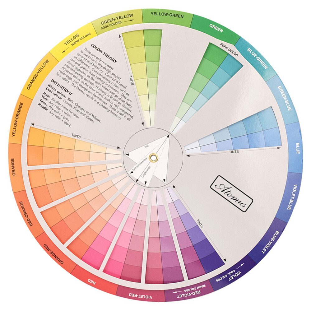 1PCS color wheels for the artist color spectrum wheel Makeup Color Wheel Basic