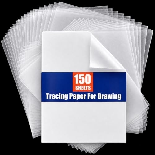 Tracing Paper for Drawing Trace Paper -PSLER 150 Sheets White Translucent Traci