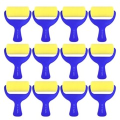 XDT Art Supplies Disposal Foam Paint Roller Brush 12 Pc 3″ Set Art & Craft