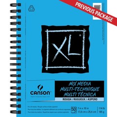 XL Series Mixed Media Pad, Rough Texture, Side Wire, 7×10 inches, 50 Sheets –…