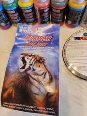 U.S. Art Supply® 36 Color 1oz Deluxe Airbrush Acrylic Paint Set, plus Cleaner.