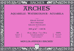 – Aquarelle Block – 18 X 26 Cm – 300Gm² – Satin – White