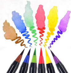 Watercolor Brush Pens Set – Premium Soft Flexible Dual Tips Coloring Brush Pen