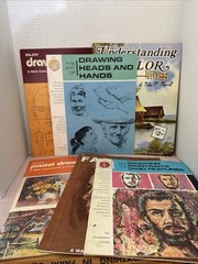 Lot Of 6 VTG ‘60s Art Books: Foster, Craftint, Grubacher *One W Missing Insert*