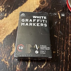 1 Box Of 10 White Graffiti Markers (Fubullish) Brand / Unopened/ Brand New