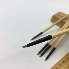 XDT Angular Tip Nail Art Paint Brush 5 Pc Set #00000 Fine Micro Detail