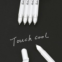 3Pcs 0.8mm White Ink Marker Pen Fine Tip Writing Drawing Sketching Painting Tool