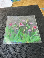 Clear card canvas ACEO (2.5×3.5) 6 pack with holographic enhancement