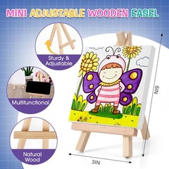 10 Set Mini Canvas Painting Kit, Minis Acrylic Paint Set, St. Patrick’s Party…