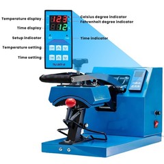 Hat Heat Press Machine 3.2 x5.5 PTFE Plate 570 F LCD Display KMJ-01-OL OLIXIS