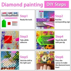 Hummingbird Diamond Painting Kits for Adults,Full Drill Birds Diamond Art Kits f