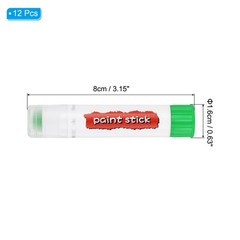 Solid Tempera Paints, 12 Pcs Washable Paint Sticks Paint Pens, Light Green