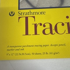 Tracing Paper Pad 9×12 Inches 50 Sheets Medium Weight Art Paper