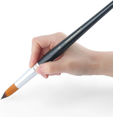 Transon 11Pcs round Paint Brush Basic Set for Watercolor, Acrylic, Gouache, Ink,
