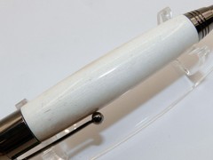 Chrome finish 5.6mm Sketch Pencil. Hand made with Genuine Deer Antler. #148