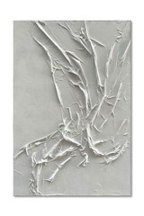 NANKAI Hand-Painted White Texture Abstract Art Painting Minimalist Art Home O…