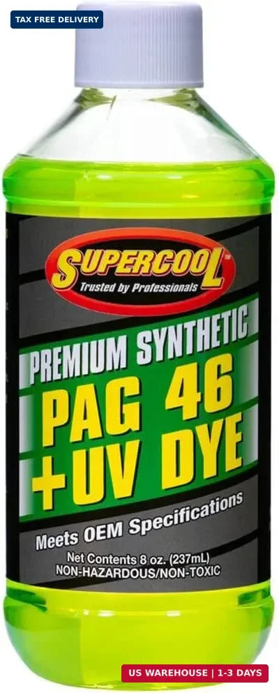 TSI Supercool P46-8D PAG Oil 46 Viscosity with UV Dye 8oz 1-Pack