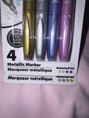 Inc. Metallic Marker Pens 8 colors (2 packs of 4 each) – new in package