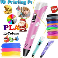 12 Color 3D Printing Pen 3D Drawing Pen with Led Display Filament Kid Gift####