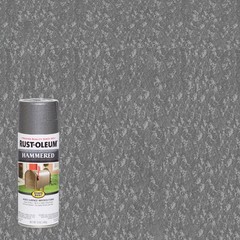 Rust-Oleum 7214-830 Stops Rust Hammered Gray Spray Paint 12 oz. (Pack of 6)