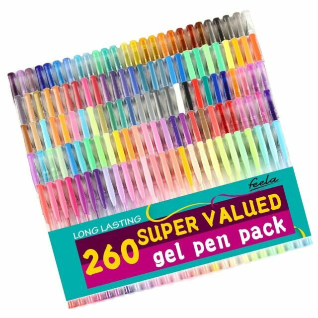 Feela FAGP260 260 Colors Gel Pen Set