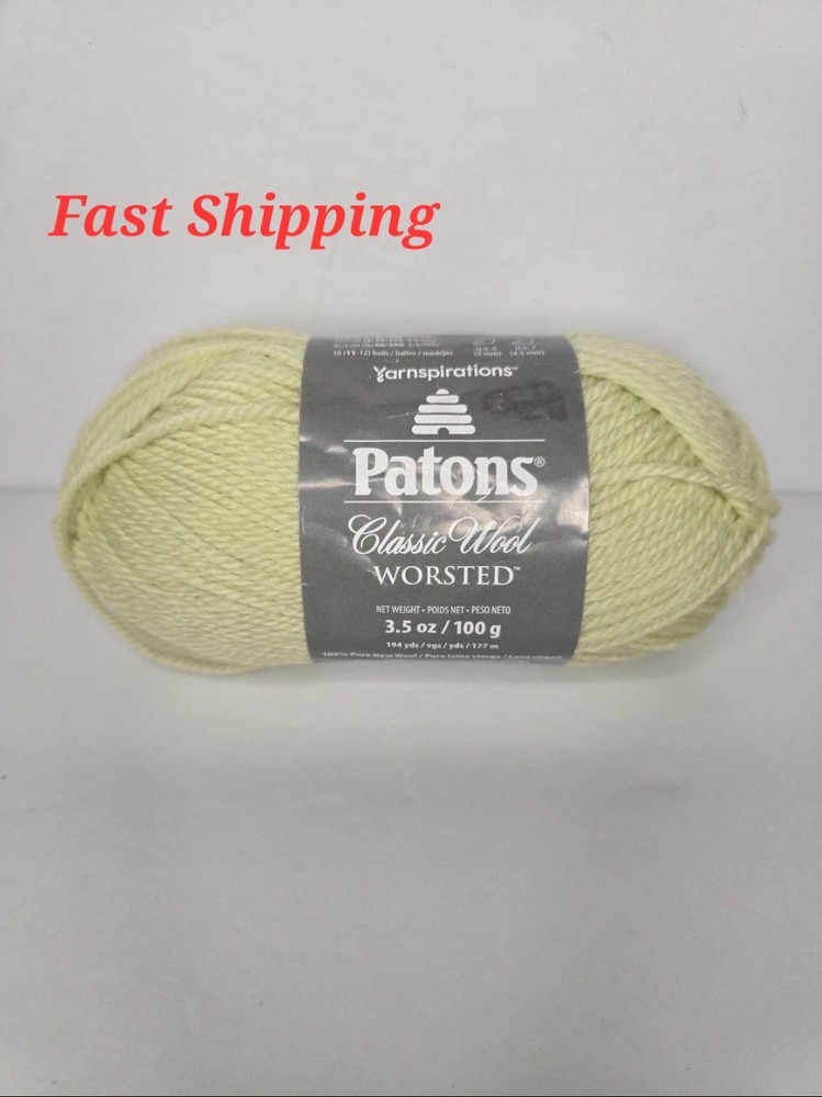 Patons Classic Wool Worsted Yarn, Soft Sprout, Quartz,Sculptures & Figurines