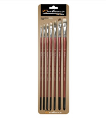 Rubens Artist Acrylic Paint Filbert Brush 660F 1Set (7ea Brushes)