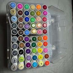 Ohuhu Markers 60 Colors Water-based Chisel & Brush Art Markers Used