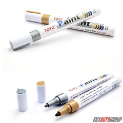 Universal Tire Marker Pen Waterproof Permanent Paint Tires Car Tread Rubber 2Pcs