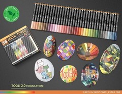Quick Drying 36 Pack Earth Tone Acrylic Markers – Multi-Surface Art Set